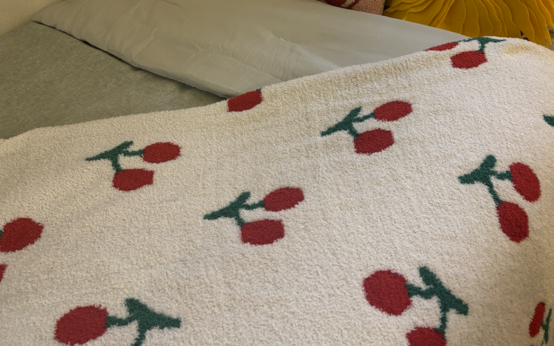 Cherry Cozy Throw Blanket