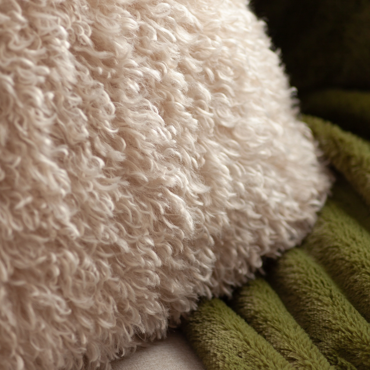 Rowan Fur Accent Pillow Cover only, 50x50cm