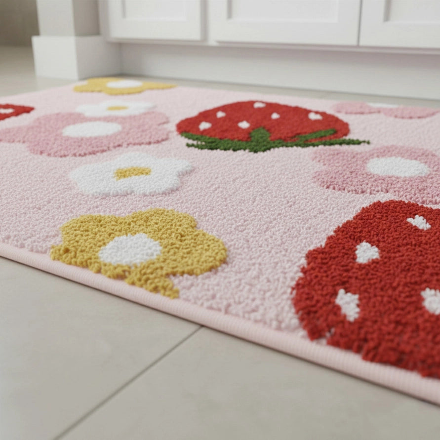 Strawberry & Floral Rug