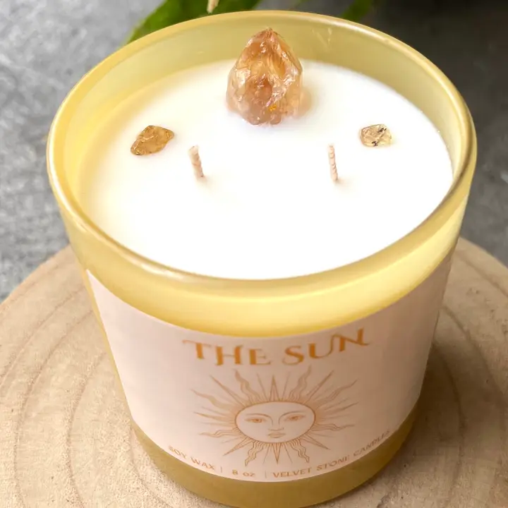 Sun Crystal Soy Candle 8 oz.