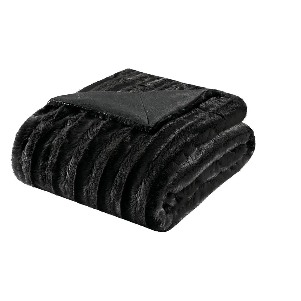 Ultra Soft Plush Fur Throw Blanket