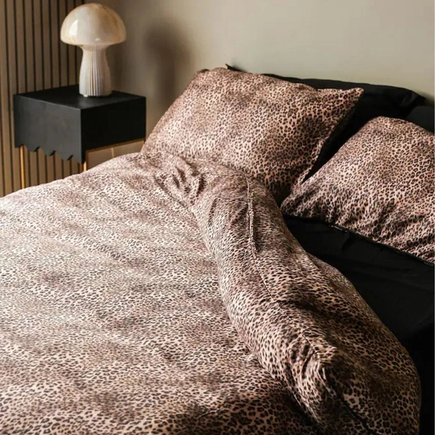 Leopard Love Cotton Sateen Duvet Set  Double