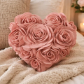 Pink Heart Felt-Filled Pillow  13"