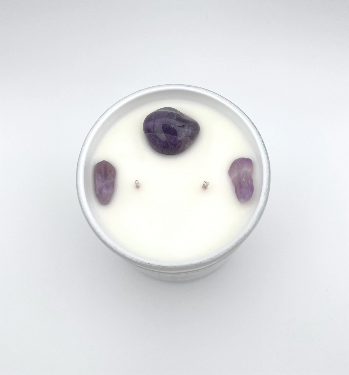 The Star Crystal Candle - White